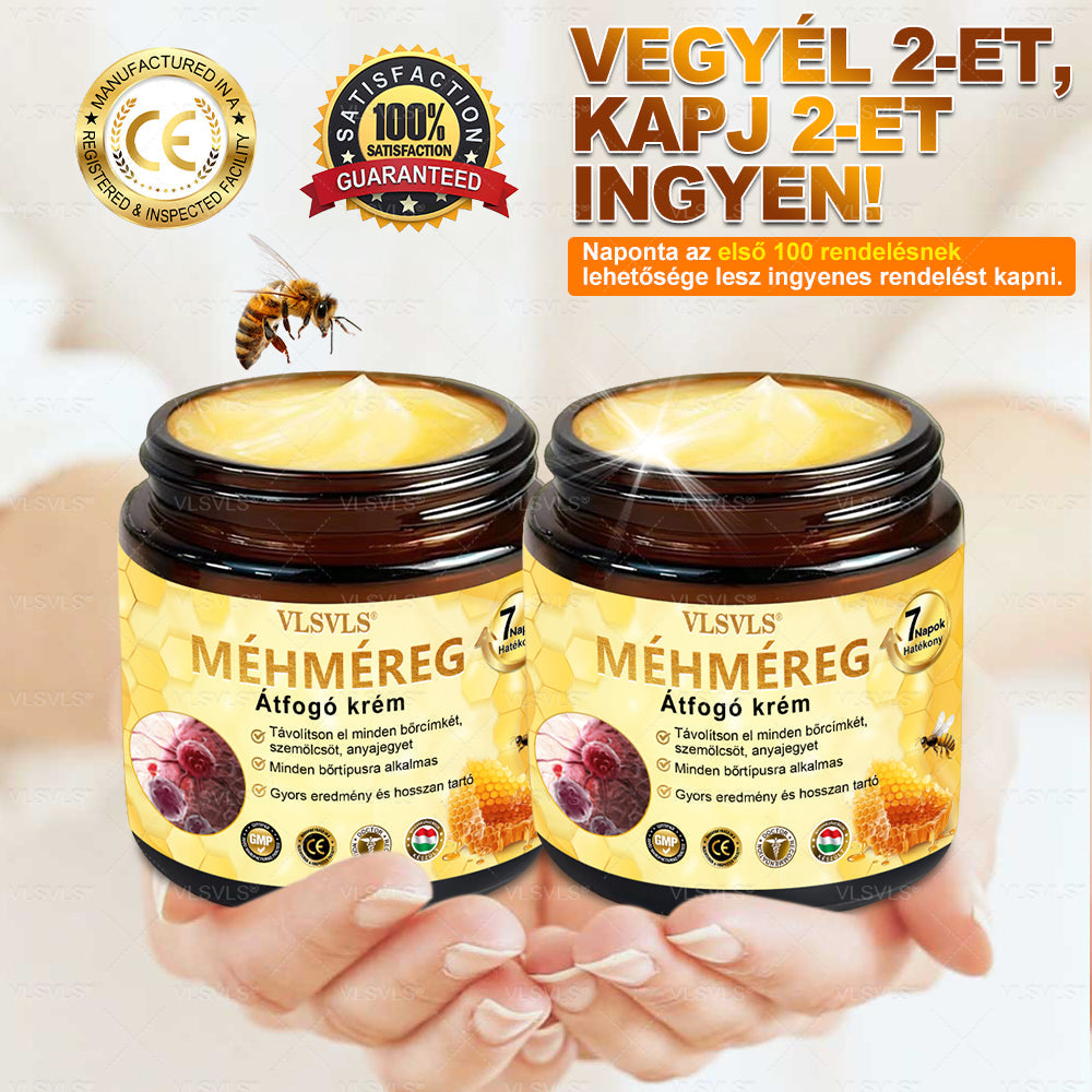 👩‍⚕️✨ VLSVLS® Méhméreg Komplex Krém – Utolsó nap: 80% kedvezmény! (A bőr megereszkedésének, finom ráncoknak, feszesség elvesztésének, lapos melleknek, petyhüdt fenéknek és egyéb problémáknak a javítására)