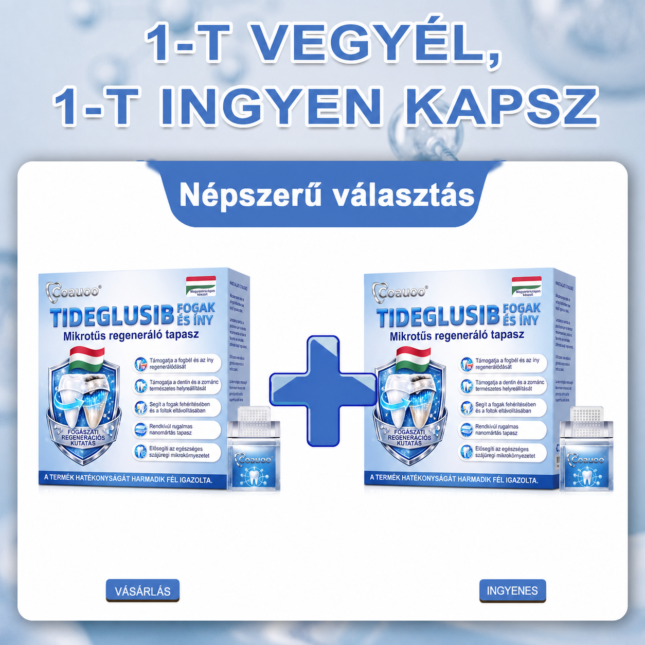 🤎🇭🇺🦷 Mondj búcsút az érzékenységnek és kellemetlenségeknek! 𝐂𝐨𝐚𝐮𝐨𝐨® Tideglusib szájcsíkok – gyors regenerálás a fogaknak és az ínynek 😊