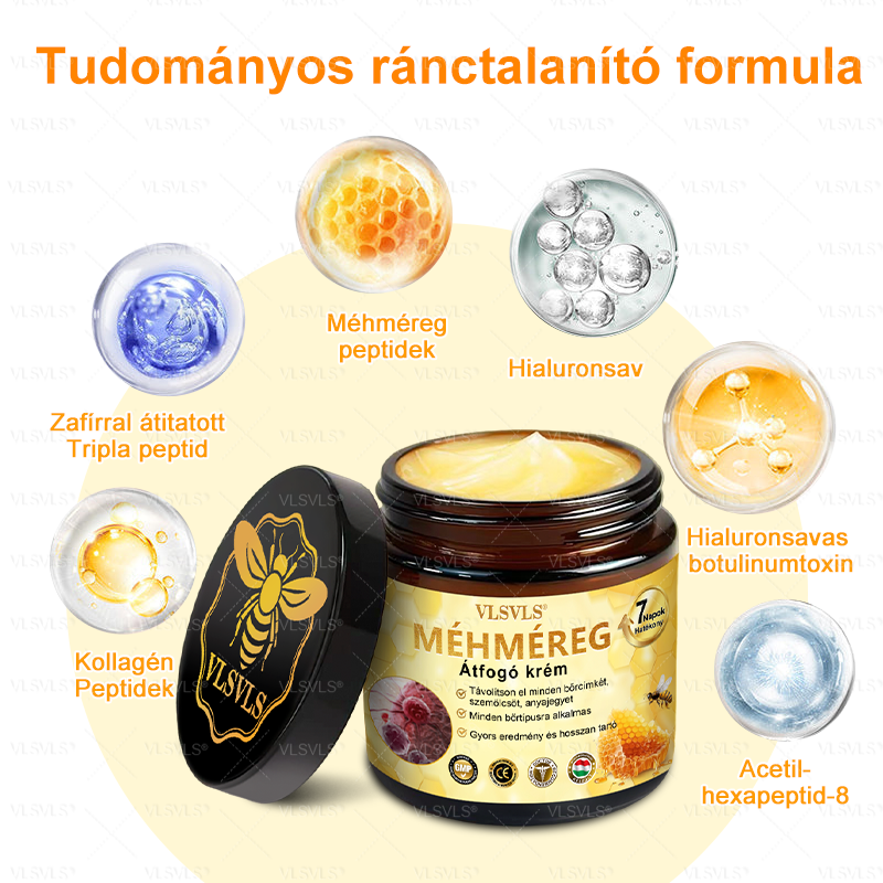 👩‍⚕️✨ VLSVLS® Méhméreg Komplex Krém – Utolsó nap: 80% kedvezmény! (A bőr megereszkedésének, finom ráncoknak, feszesség elvesztésének, lapos melleknek, petyhüdt fenéknek és egyéb problémáknak a javítására)