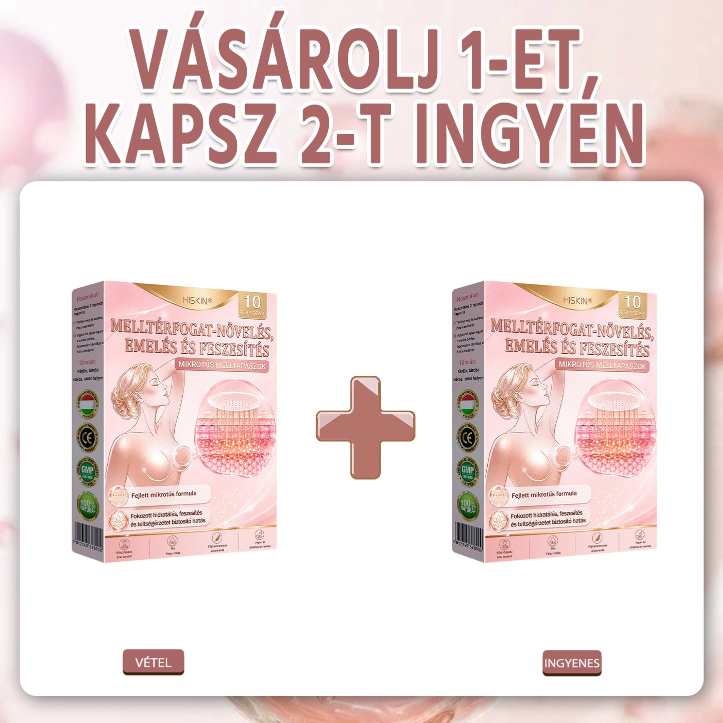 ❣️HISKIN® MELLEMELŐ ÉS FESZESÍTŐ MIKROTŰS TAPASZOK