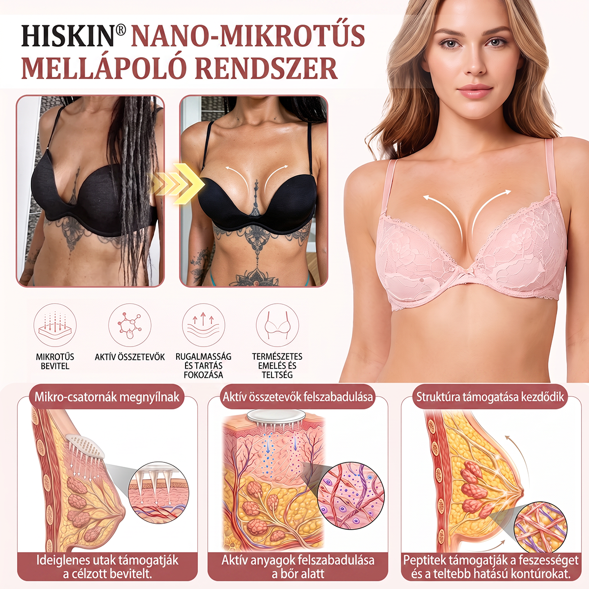 ❣️HISKIN® MELLEMELŐ ÉS FESZESÍTŐ MIKROTŰS TAPASZOK