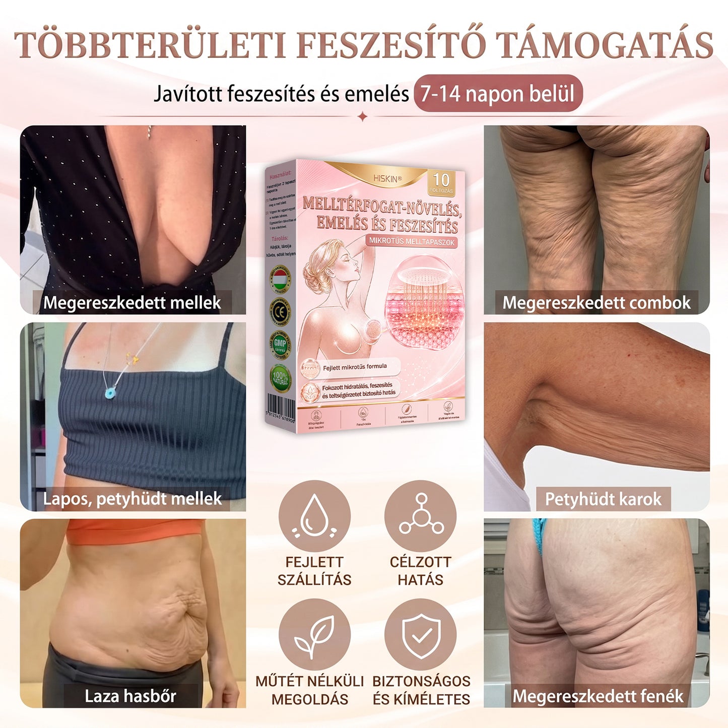 ❣️HISKIN® MELLEMELŐ ÉS FESZESÍTŐ MIKROTŰS TAPASZOK