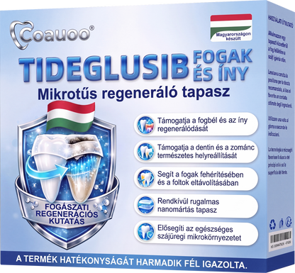 🤎🇭🇺🦷 Mondj búcsút az érzékenységnek és kellemetlenségeknek! 𝐂𝐨𝐚𝐮𝐨𝐨® Tideglusib szájcsíkok – gyors regenerálás a fogaknak és az ínynek 😊