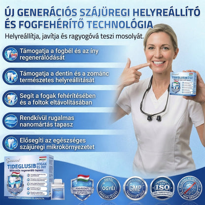 🤎🇭🇺🦷 Mondj búcsút az érzékenységnek és kellemetlenségeknek! 𝐂𝐨𝐚𝐮𝐨𝐨® Tideglusib szájcsíkok – gyors regenerálás a fogaknak és az ínynek 😊